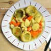 Artichoke stew a la polita with dill herb