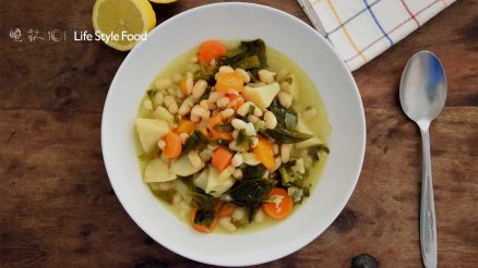 Greek bean soup with celeriac and celery