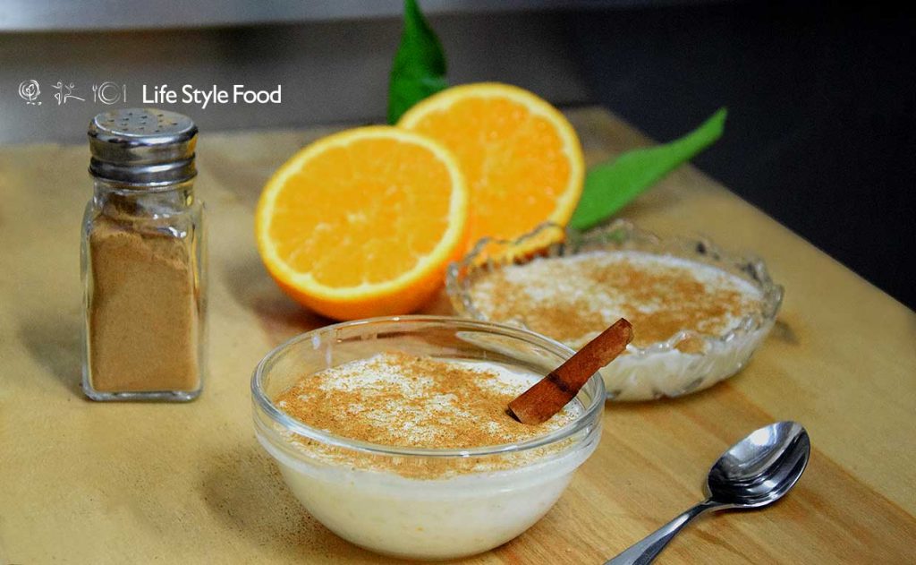 Ρυζόγαλο αρωματισμένο με πορτοκάλι