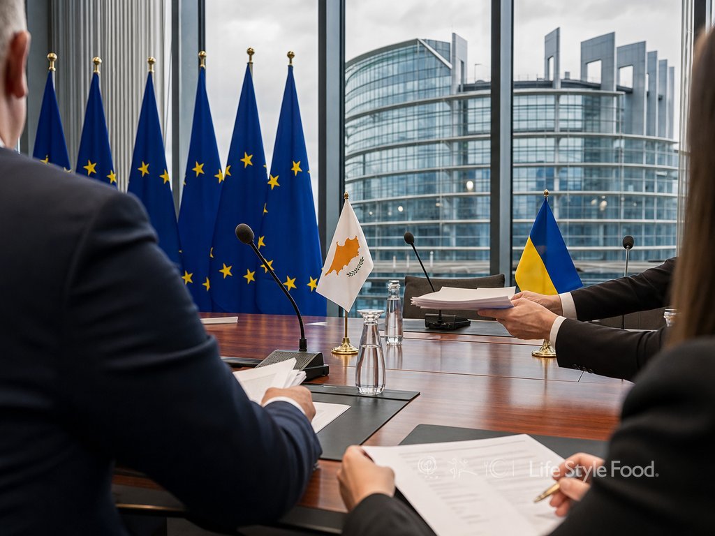 έναρξη ενταξιακών διαπραγματεύσεων ουκρανίας, σημαίες ΕΕ και σημαντικό ορόσημο διαδικασίας ένταξης