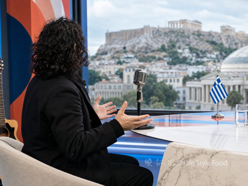 Μιθριδάτης Ημισκούμπρια στίχοι, συνέντευξη στο Buongiorno στούντιο τηλεόρασης