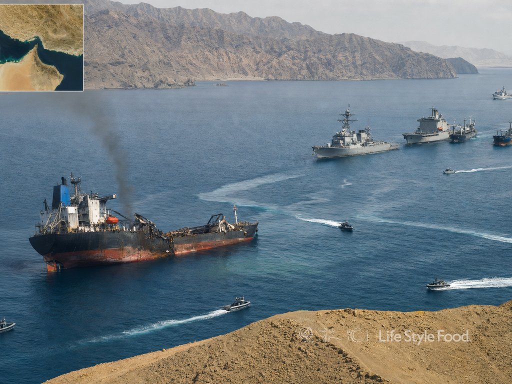 Ναυτικά σκάφη στα στενά του ορμούζ μετά τις επιθέσεις