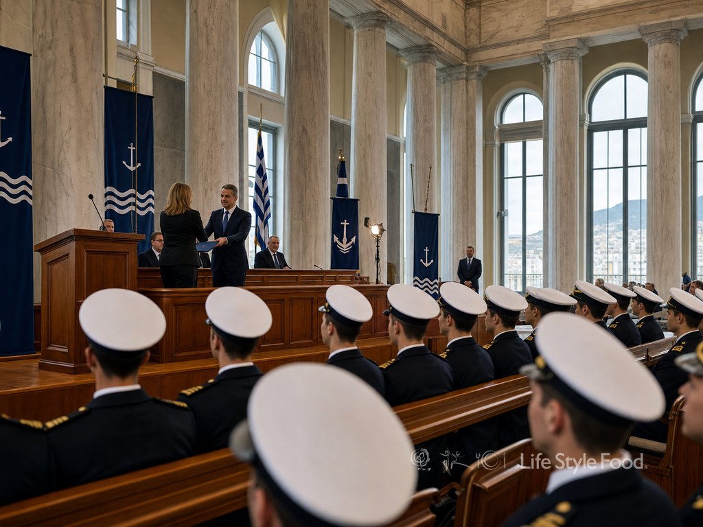υποτροφίες ένωσης ελλήνων εφοπλιστών τελετή στη Σχολή Ναυτικών Δοκίμων