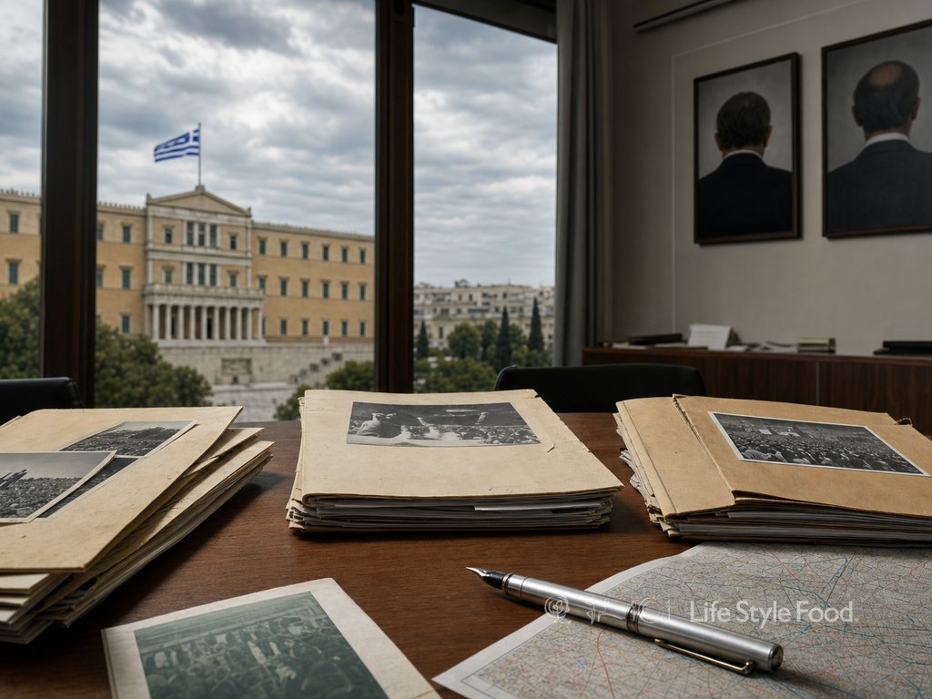 Αρχειοθετημένη εικόνα για την ιστορία πασοκ με ελληνικά έγγραφα