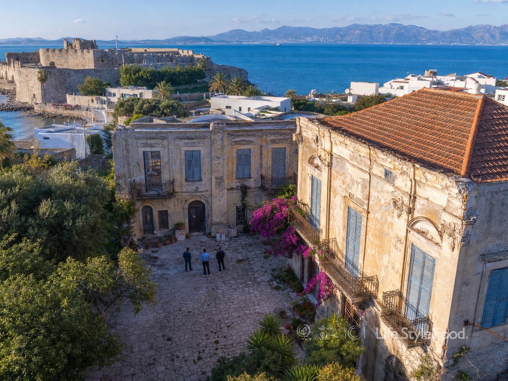 Ιστορικό αζίλο κω με κλειστή αυλή και φθορές