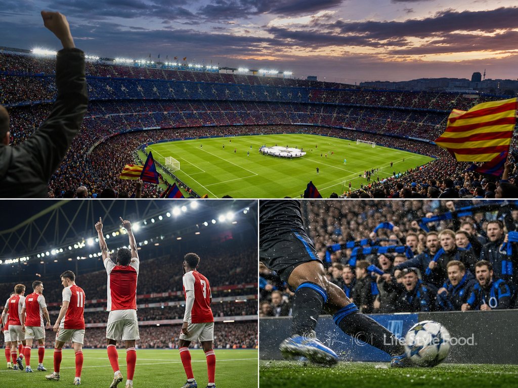 γκολ champions league βίντεο: montage με γκολ και πανηγυρισμούς
